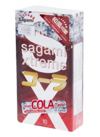 Ароматизированные презервативы Sagami Xtreme COLA - 10 шт. - Sagami - купить с доставкой в Иваново