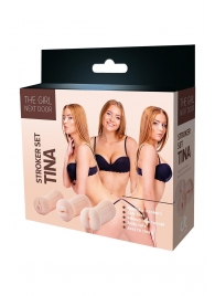 Набор из 3 мастурбаторов The Girl Next Door Tina - Dream Toys - в Иваново купить с доставкой