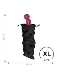 Черный мешочек для хранения игрушек Treasure Bag XL - Satisfyer - купить с доставкой в Иваново