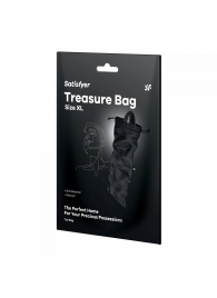 Черный мешочек для хранения игрушек Treasure Bag XL - Satisfyer - купить с доставкой в Иваново