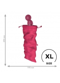 Розовый мешочек для хранения игрушек Treasure Bag XL - Satisfyer - купить с доставкой в Иваново