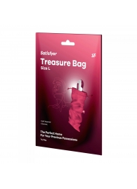 Розовый мешочек для хранения игрушек Treasure Bag L - Satisfyer - купить с доставкой в Иваново