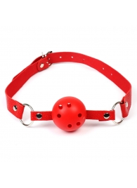 Красный кляп-шар с отверстиями для дыхания - Сима-Ленд - купить с доставкой #SOTBIT_REGIONS_UF_V_REGION_NAME#