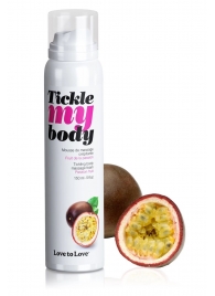 Массажная хрустящая пенка Tickle my body с ароматом маракуйи - 150 мл. - Love to Love - купить с доставкой в Иваново