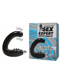 Чёрный массажёр простаты серии Sex Expert - Sex Expert - в Иваново купить с доставкой