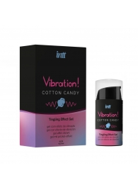 Жидкий вибратор Vibration Cotton Candy с ароматом сахарной ваты - 15 мл. - INTT - купить с доставкой в Иваново