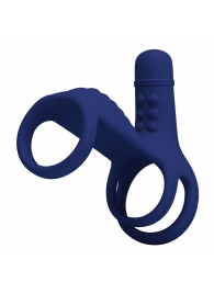 Синяя вибронасадка на пенис Vibrating Penis Sling - Baile - #SOTBIT_REGIONS_UF_V_REGION_NAME# купить с доставкой