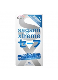 Презервативы Sagami Xtreme Ultrasafe с двойным количеством смазки - 10 шт. - Sagami - купить с доставкой в Иваново