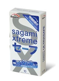 Презервативы Sagami Xtreme Ultrasafe с двойным количеством смазки - 10 шт. - Sagami - купить с доставкой в Иваново