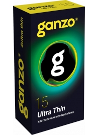 Прозрачные ультратонкие презервативы Ganzo Ultra thin - 15 шт. - Ganzo - купить с доставкой в Иваново