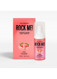 Жидкий вибратор Nuei Rock Me! с ароматом клубники - 20 мл. - Nuei cosmetics - купить с доставкой в Иваново