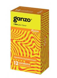 Ароматизированные презервативы Ganzo Juice - 12 шт. - Ganzo - купить с доставкой в Иваново
