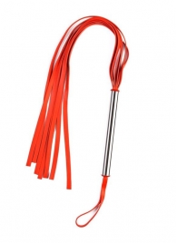 Красная плеть с металлической ручкой - Sitabella - купить с доставкой в Иваново