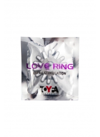 Прозрачное гелевое эрекционное кольцо с шипиками - Toyfa Basic - в Иваново купить с доставкой