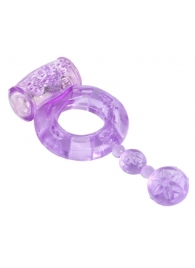 Фиолетовое эрекционное кольцо с вибратором - Toyfa Basic - #SOTBIT_REGIONS_UF_V_REGION_NAME# купить с доставкой