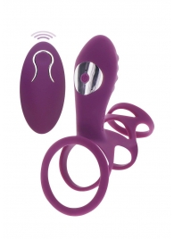 Фиолетовая эрекционная вибронасадка Halo Halo C-Ring Sleeve - Toy Joy - в Иваново купить с доставкой