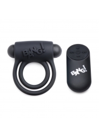 Черное эрекционное виброкольцо 28X Remote Control Vibrating Cock Ring   Bullet - XR Brands - в Иваново купить с доставкой