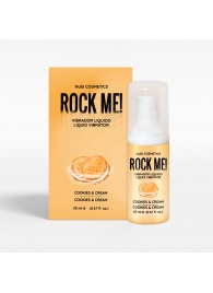 Жидкий вибратор Nuei Rock Me! с ароматом печенья и сливок - 20 мл. - Nuei cosmetics - купить с доставкой в Иваново