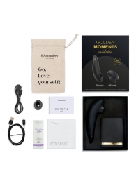 Набор для пар Golden Moments: Womanizer Premium 2 и We-Vibe Chorus - Womanizer купить в Иваново с доставкой в Orgasmix.ru Набор для пар Golden Moments: Womanizer Premium 2 и We-Vibe Chorus - Womanizer