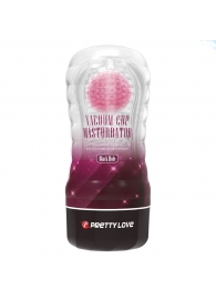 Прозрачный текстурированный мастурбатор Vacuum Cup Masturbator Black Hole - Baile - в Иваново купить с доставкой