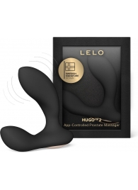 Черный вибростимулятор простаты Hugo 2 - Lelo - в Иваново купить с доставкой