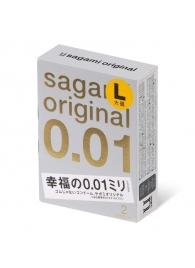 Презервативы Sagami Original 0.01 L-size увеличенного размера - 2 шт. - Sagami - купить с доставкой в Иваново