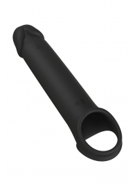Черная насадка-удлинитель с вибрацией Vibrating Extender With Remote - Dream Toys - в Иваново купить с доставкой