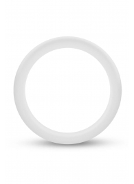 Белое люминесцентное эрекционное кольцо Silicone Glo Cock Ring - Blush Novelties - в Иваново купить с доставкой