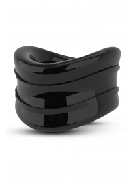 Черное эрекционное кольцо на мошонку Beef Ball Stretcher Snug - Blush Novelties - в Иваново купить с доставкой