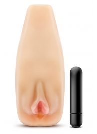 Мастурбатор-вагина с вибрацией Soft   Wet Natasha Realistic Beige Masturbator - Blush Novelties - в Иваново купить с доставкой