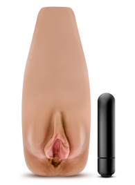 Маструбатор-вагина с вибрацией Soft   Wet Renata Realistic Tan Masturbator - Blush Novelties - в Иваново купить с доставкой