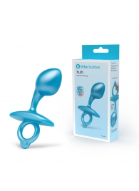 Голубая анальная пробка для массажа простаты Bulb Silicone Prostate Plug - 10,7 см. - b-Vibe - в Иваново купить с доставкой