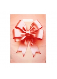 Пакет с принтом в виде банта с вырубной ручкой (30х40 см) - Сима-Ленд - купить с доставкой в Иваново