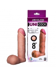 Фаллическая насадка для страпона UNICOCK 8  - 20 см. - LOVETOY (А-Полимер) - купить с доставкой в Иваново