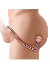 Кольцо на пенис с анальным стимулятором Stainless Steel Anal Hook   Cock Ring - BlueLine - в Иваново купить с доставкой