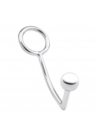 Кольцо на пенис с анальным стимулятором Stainless Steel Anal Hook   Cock Ring - BlueLine - в Иваново купить с доставкой