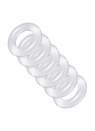 Комплект из 6 прозрачных эрекционных колец Ring Master Custom Ball Stretcher Kit - XR Brands - в Иваново купить с доставкой