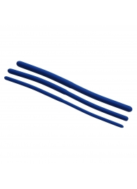 Набор из 3 синих силиконовых уретральных расширителей Invasion Silicone Urethral Sound Trainer Set - XR Brands - купить с доставкой в Иваново