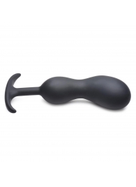 Черный массажер простаты с утяжелителями Premium Silicone Weighted Prostate Plug XL - 20,8 см. - XR Brands - в Иваново купить с доставкой