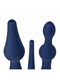 Набор из 3 универсальных насадок для анального душа Universal 3 Piece Silicone Enema Attachment Set - XR Brands - купить с доставкой в Иваново