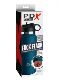 Смуглый мастурбатор-вагина в синей колбе F*ck Flask - Pipedream - в Иваново купить с доставкой