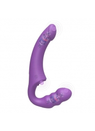 Фиолетовый безремневой страпон Straples Strap-On Dildo - Erokay - купить с доставкой в Иваново