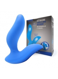 Синий вибромассажер простаты 3,5’’ Curve P-spot Massager - 12 см. - Erokay - в Иваново купить с доставкой