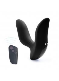 Черный вибромассажер простаты 3,5’’ Remote Control Curve P-spot Massager - 12 см. - Erokay - в Иваново купить с доставкой