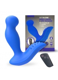 Синий вибромассажер простаты 3,5’’ Remote Control P-spot Massager - 12,5 см. - Erokay - в Иваново купить с доставкой