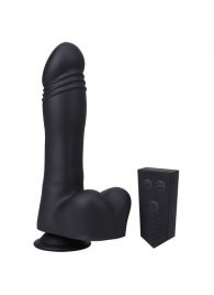 Черная мини-машина на присоске Piston Thruster - Doc Johnson - купить с доставкой в Иваново