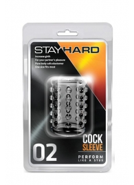 Прозрачная насадка на пенис с шишечками STAY HARD COCK SLEEVE 02 CLEAR - Blush Novelties - в Иваново купить с доставкой