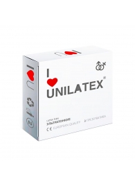 Ультратонкие презервативы Unilatex Ultra Thin - 3 шт. - Unilatex - купить с доставкой в Иваново