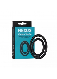 Черное двойное эрекционное кольцо Nexus Enduro Double - Nexus Range - в Иваново купить с доставкой