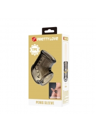 Дымчатая насадка на пенис и мошонку - Baile - в Иваново купить с доставкой